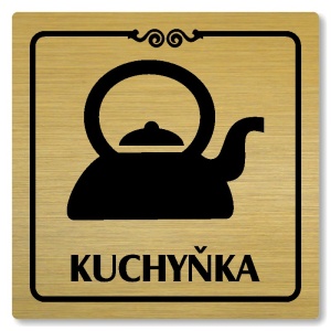 Kuchyňka, 100x100mm, zlatá, Texas